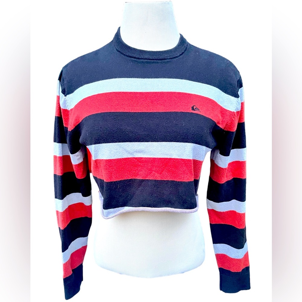 Quicksilver  Juniors Cropped Long Sleeve Sweater